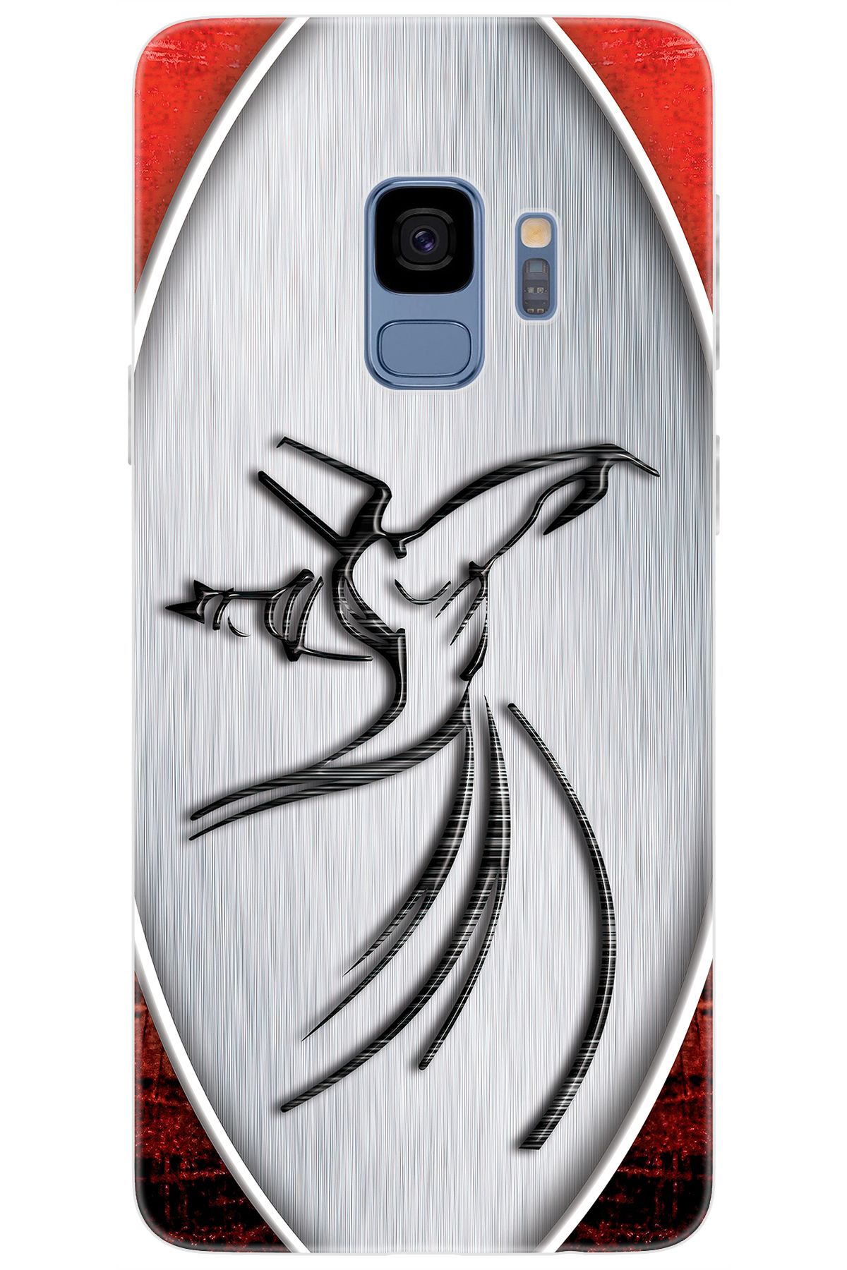 Ceppare Samsung Galaxy S9 (SM-G960F) Uyumlu Kılıf Desen Baskılı Silikon Semazen Tasarım STK:443 CP-7L0jgGR