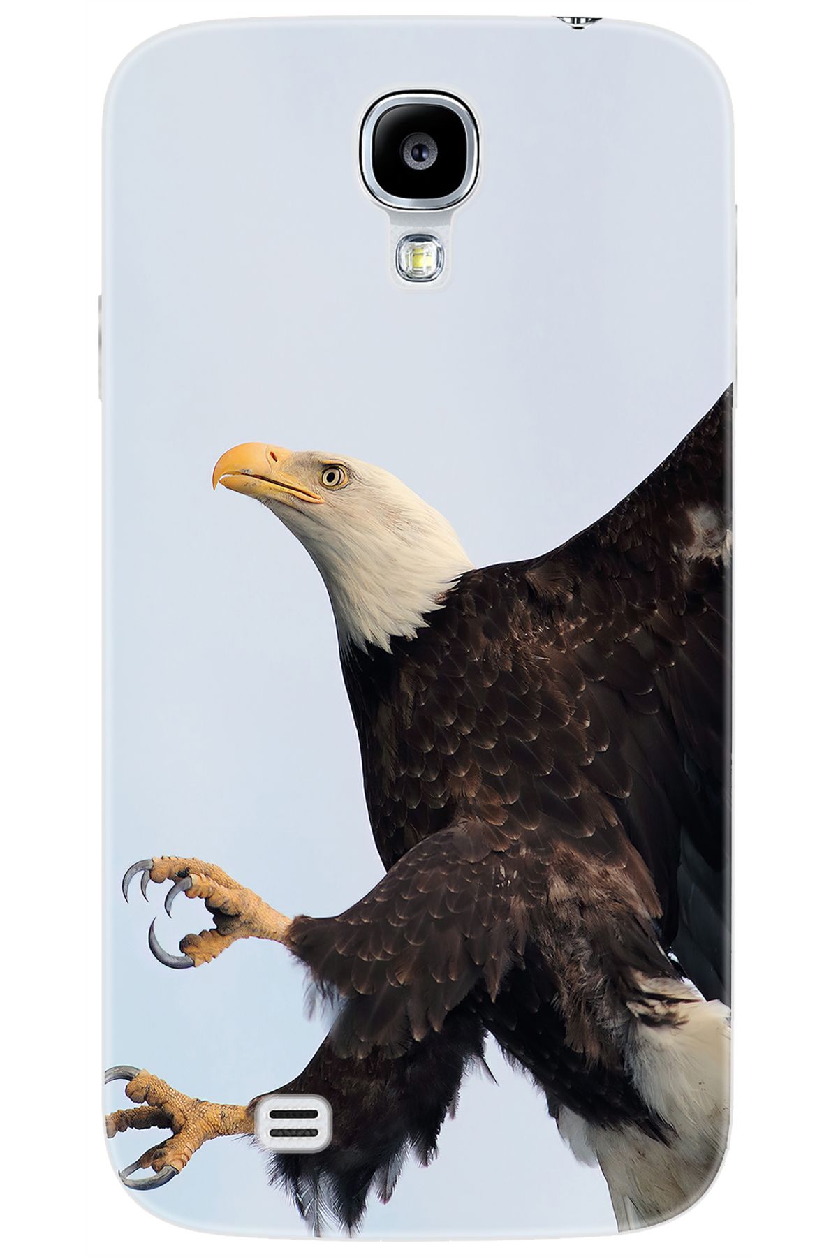 Ceppare Samsung Galaxy S4 (GT-I9500) Uyumlu Kılıf Desen Baskılı Silikon Kartal STK:189 CP-0EpUi53