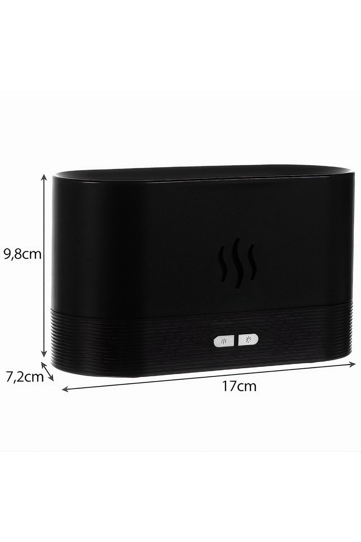 varioshop-Umidificator de camera VarioShop®, efect de flacara, 7 Lumini + 3 Uleiuri esentiale pure, hidratare 2