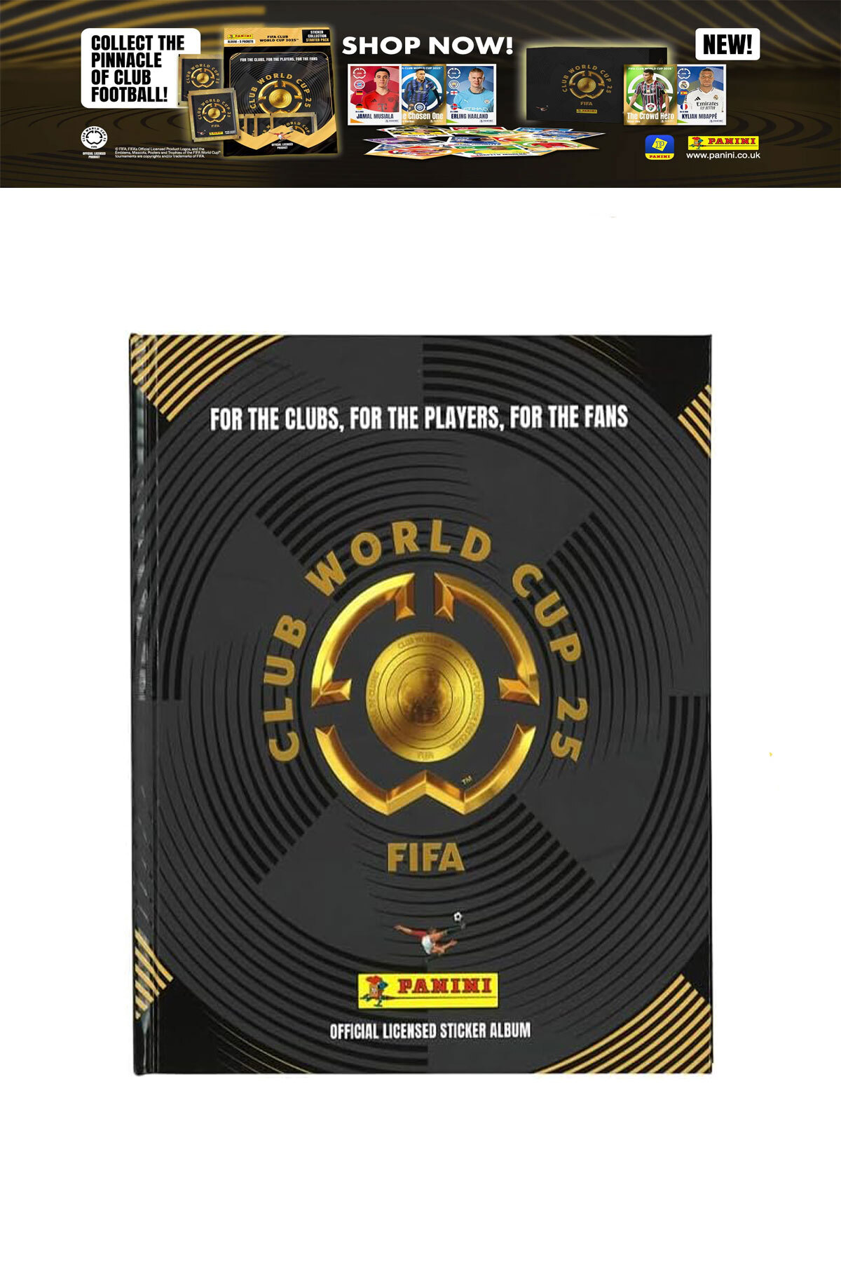 Man World FC限定 DVD hediyecik Panini FIFA Club World Cup 2025 Resmi Çıkartma Albümü