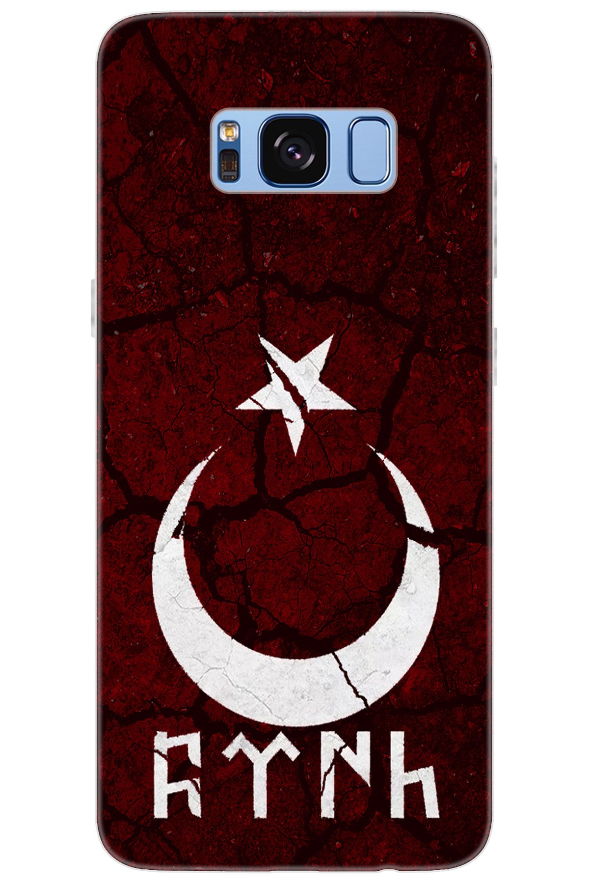 Ceppare Samsung Galaxy S8 (SM-G950F) Uyumlu Kılıf Desen Baskılı Silikon Göktürkçe Türk STK:386 CP-3SMaZeV