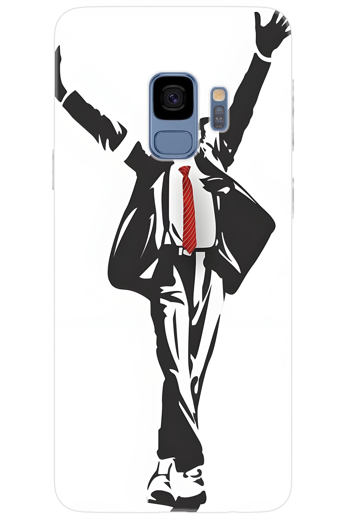 Ceppare Samsung Galaxy S9 (SM-G960F) Uyumlu Kılıf Desen Baskılı Silikon Michael Jackson STK:705 CP-7vqRiN0