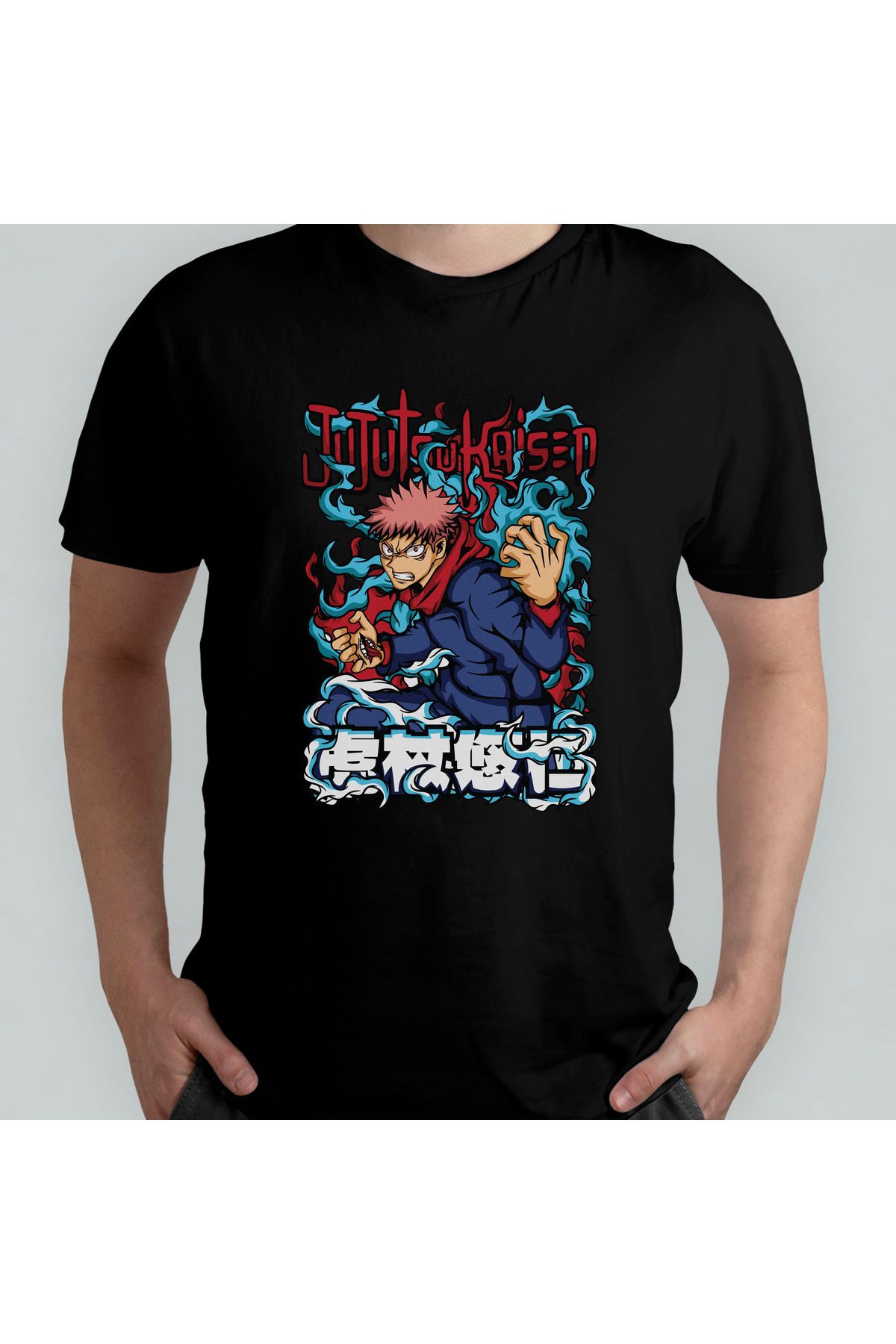 Pixxa Jujutsu Kaisen Unisex %100 Pamuklu Bisiklet Yaka T-Shirt Model 6