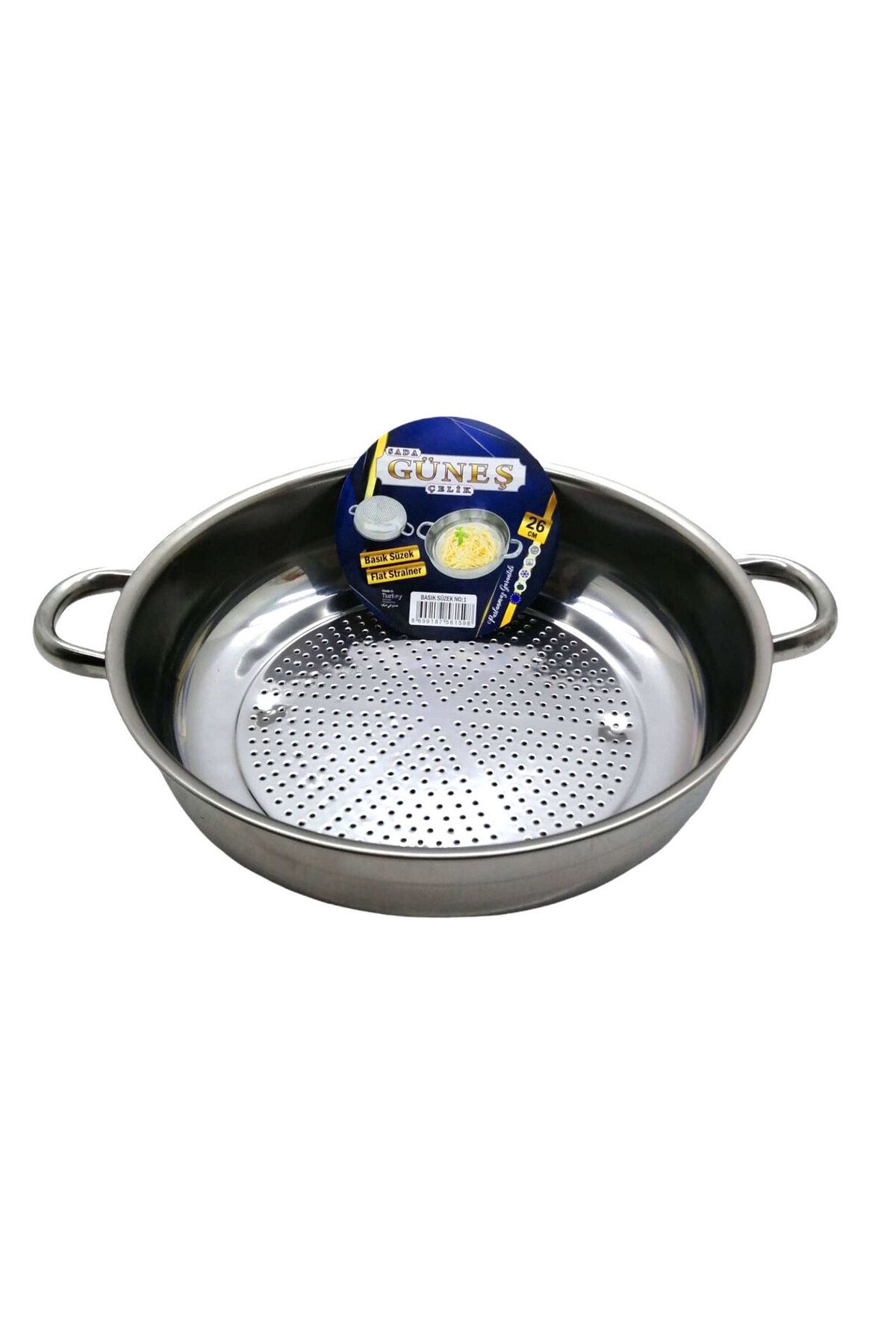 POEBGO FAMİLY'S NO-1 - 26CM BASIK SÜZEK METAL SÜZGEÇ (5162)