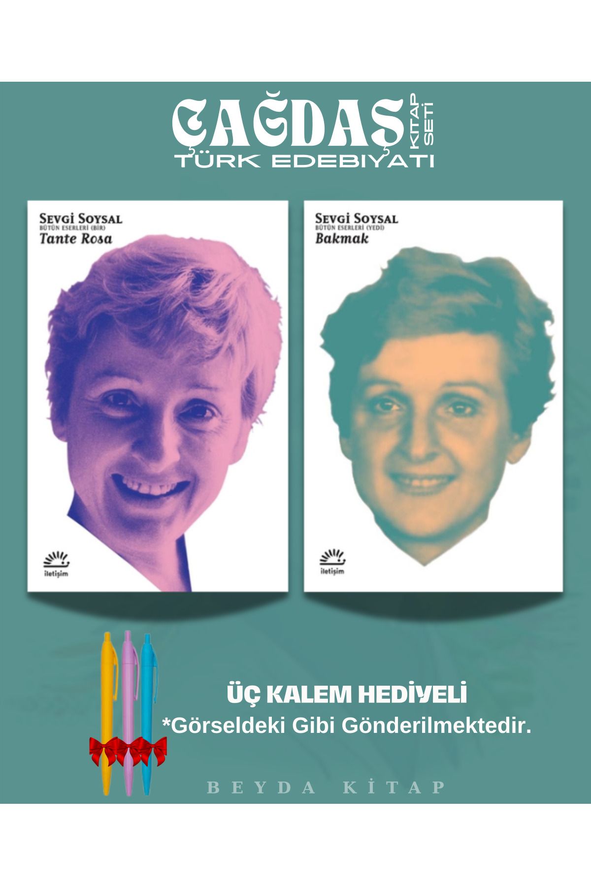 İletişim Yayınları Tante Rosa - Bakmak - Sevgi Soysal - Kitap Seti - Kalem Hediyeli, SVGSYL