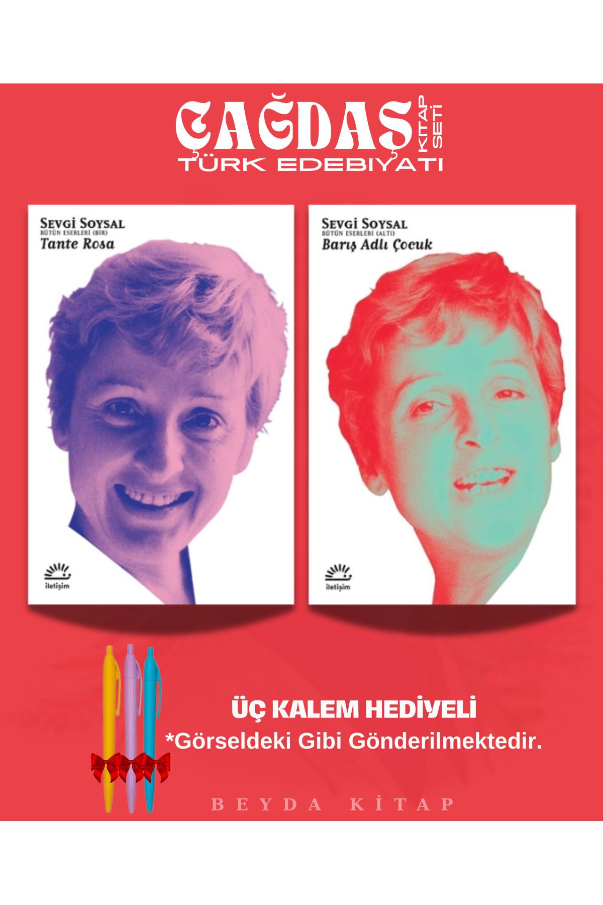 İletişim Yayınları Tante Rosa - Barış Adlı Çocuk - Sevgi Soysal - Kitap Seti - Kalem Hediyeli, SVGSYL