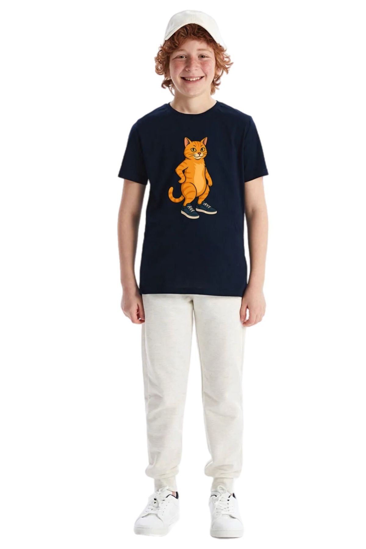 369 etnik butik Clubul Animalelor cu Adidași - Renkli Sneaker Baskılı Unisex Çocuk Tişört (4 Desen Seçenekli)