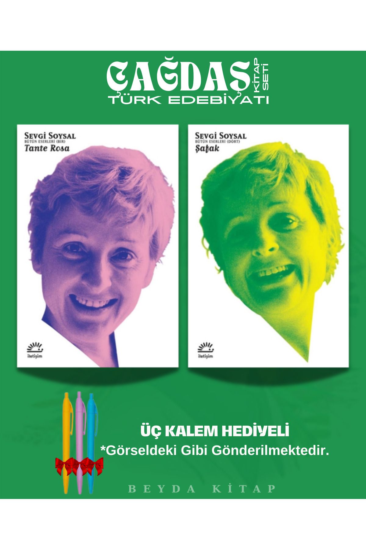 İletişim Yayınları Tante Rosa - Şafak - Sevgi Soysal - Kitap Seti - Kalem Hediyeli, SVGSYL