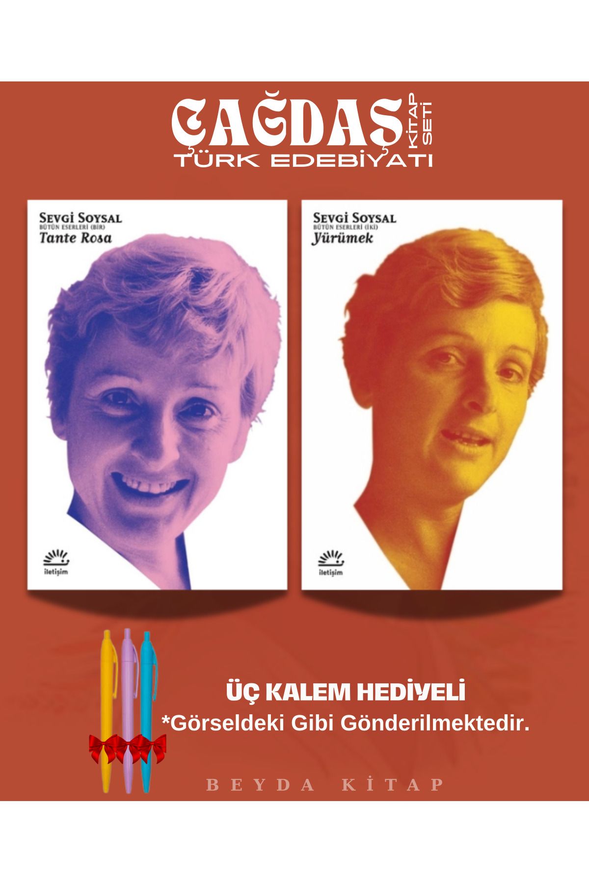İletişim Yayınları Tante Rosa - Yürümek - Sevgi Soysal - Kitap Seti - Kalem Hediyeli, SVGSYL