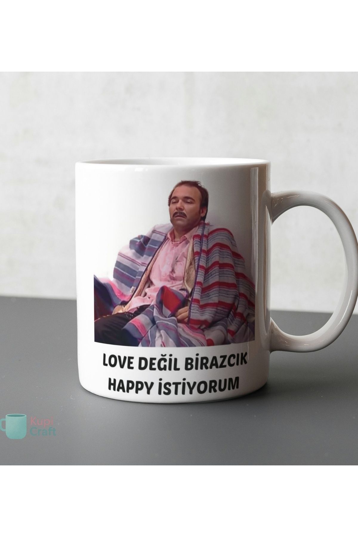 SEKASTYLE KupiCraft Kişiye Özel Tasarım Kupa Bardak,İsimli,Komik,Karikatürlü,Logolu