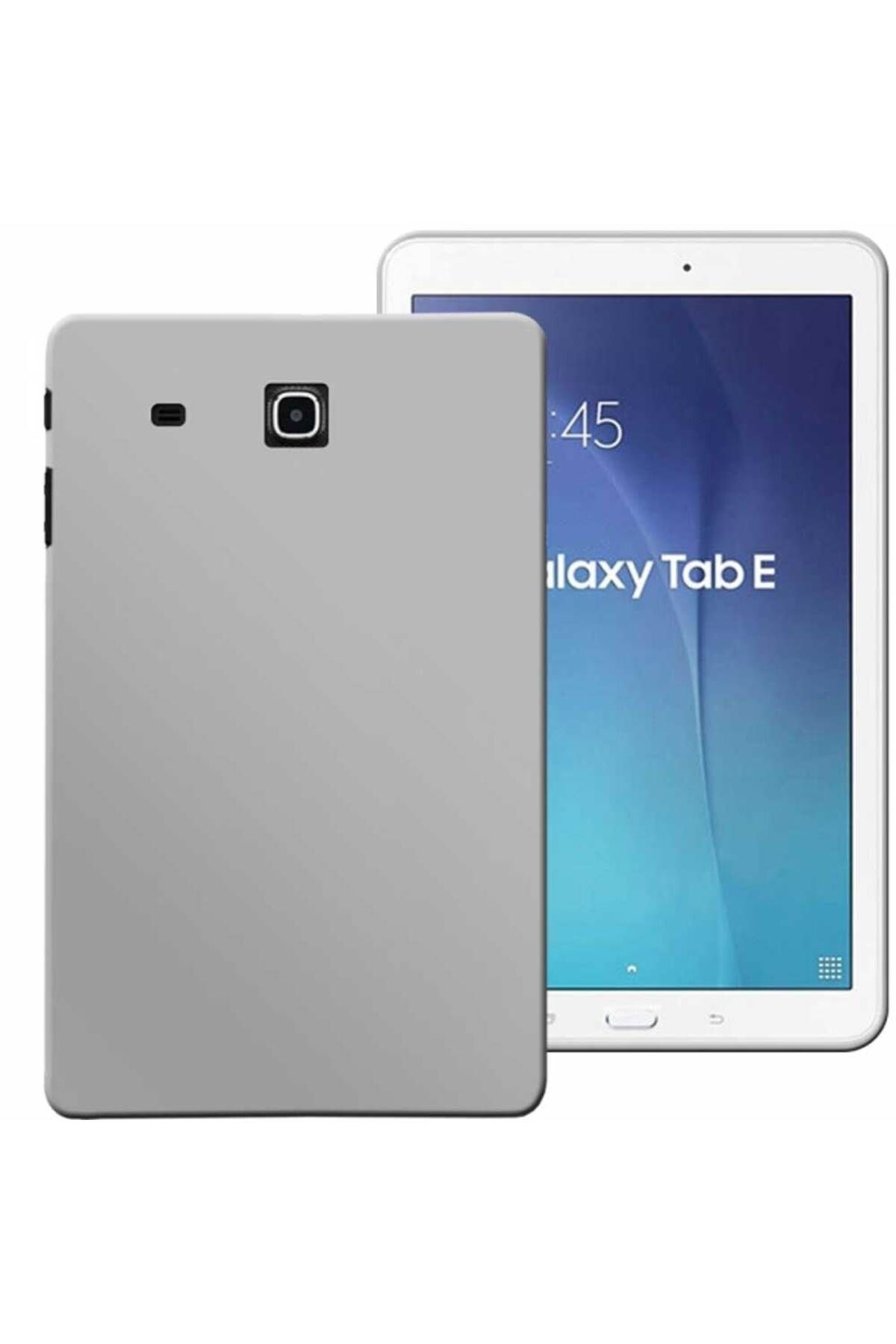 Tekamo Samsung Galaxy Tab E SM T560 Uyumlu Rubber Yıkanabilir Silikon Kılıf