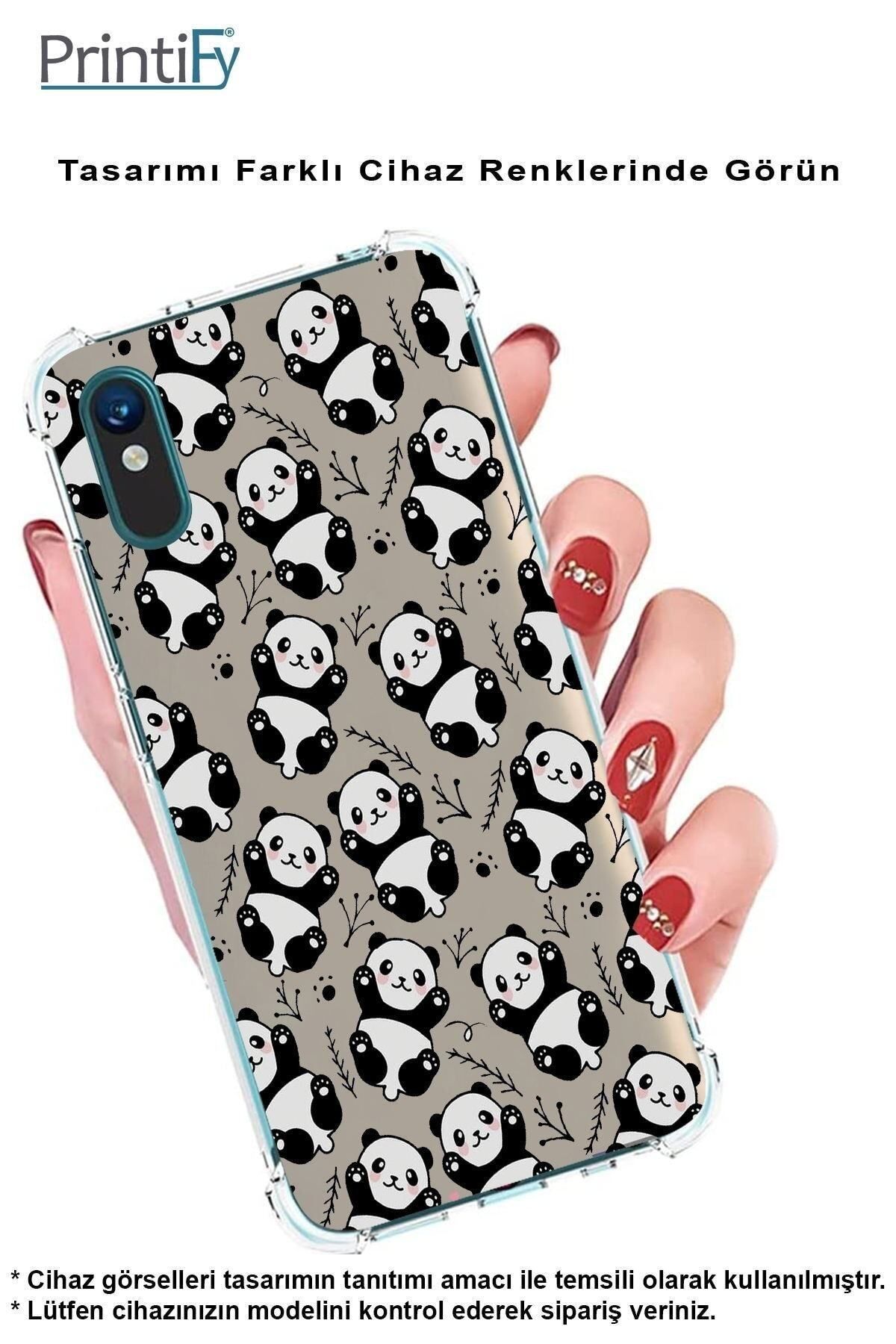 PrintiFy PrinriFy Samsung Galaxy A56 Uyumlu Hello Kitty Baskılı Şeffaf Köşe Korumalı Antişok Kılıf