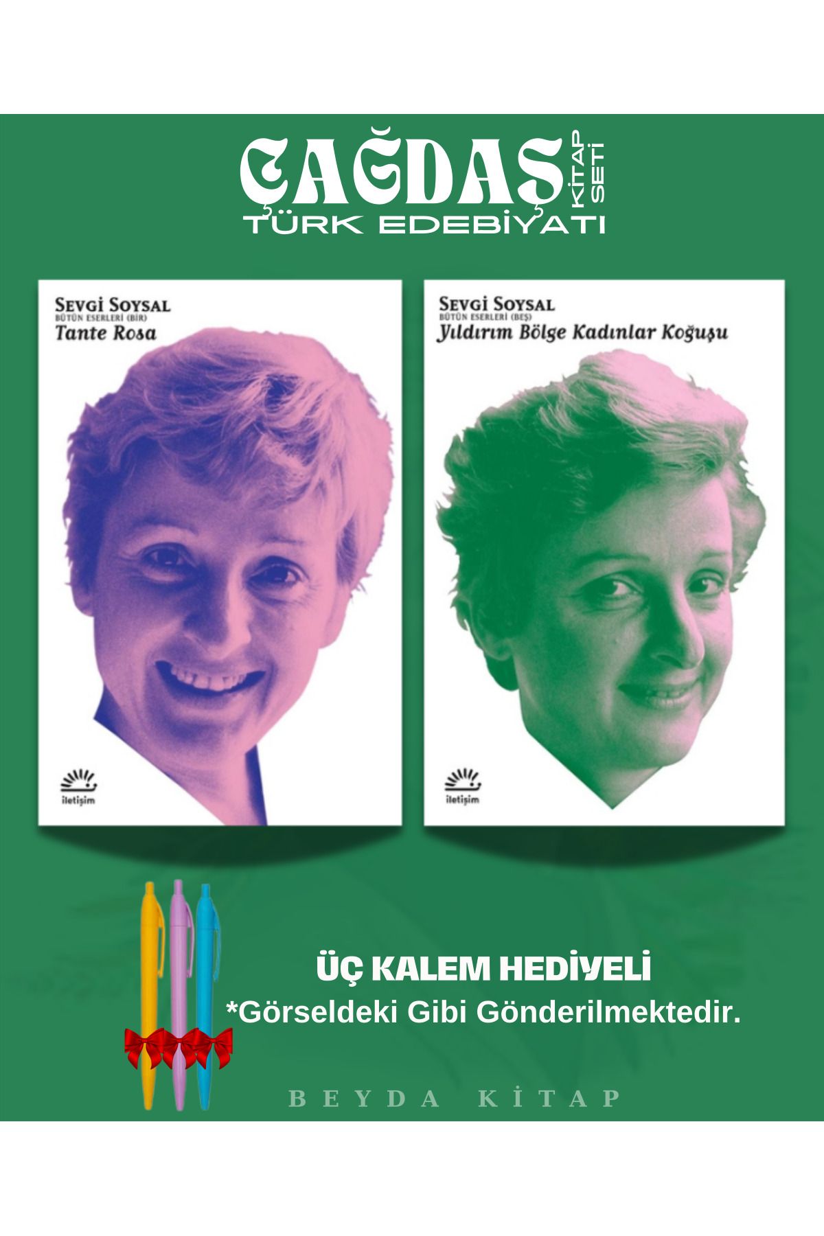 İletişim Yayınları Tante Rosa - Kadınlar Koğuşu - Sevgi Soysal - Kitap Seti - Kalem Hediyeli, SVGSYL