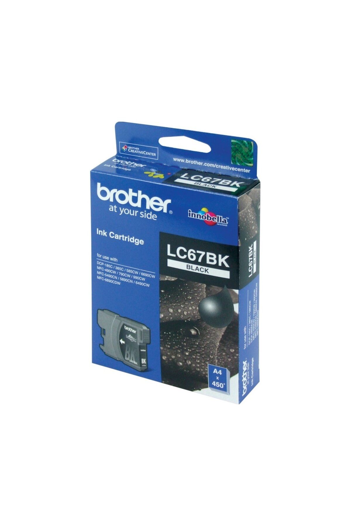 Brother LC-67BK Black Siyah 450 Sayfa Kartuş DCP-185-385 MFC-490-615-790-795-990-5490-5890-6490-6890
