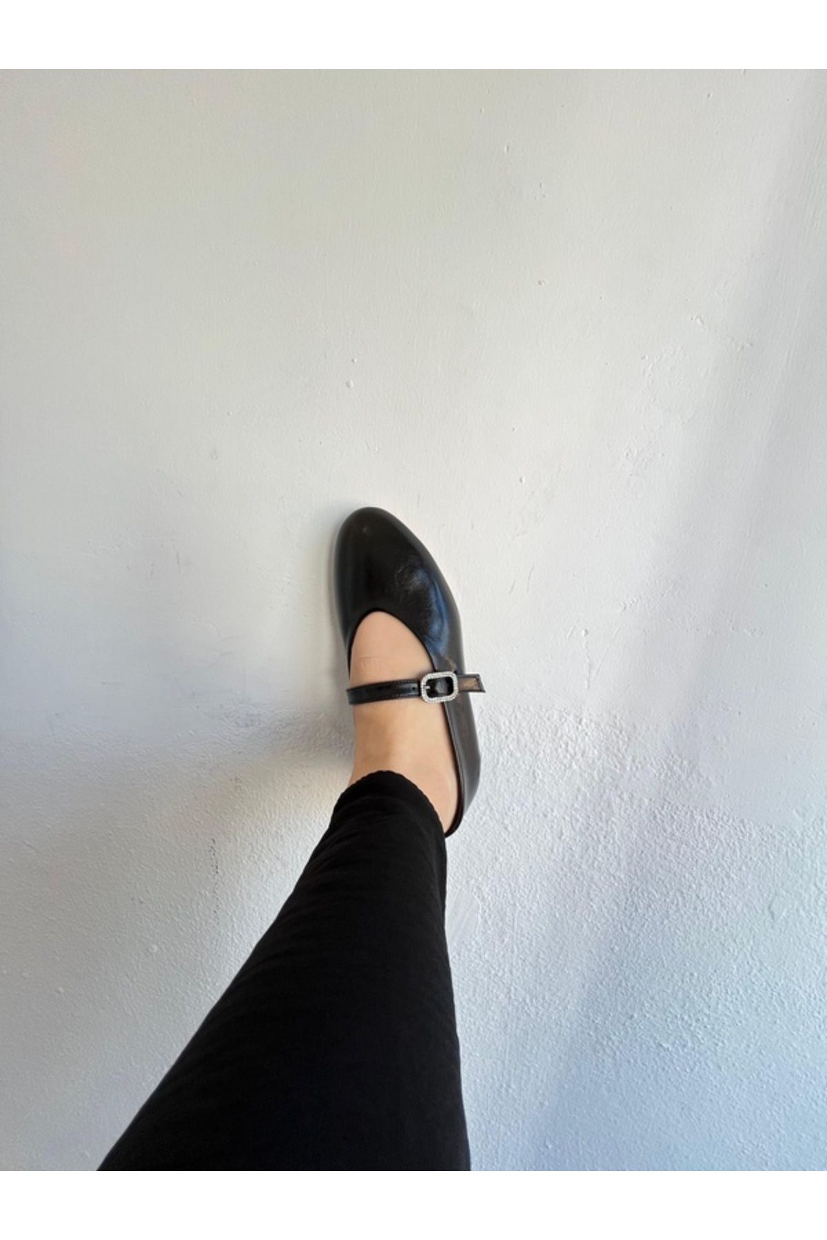 BPSHOES TAŞ TOKALI SİYAH BABET