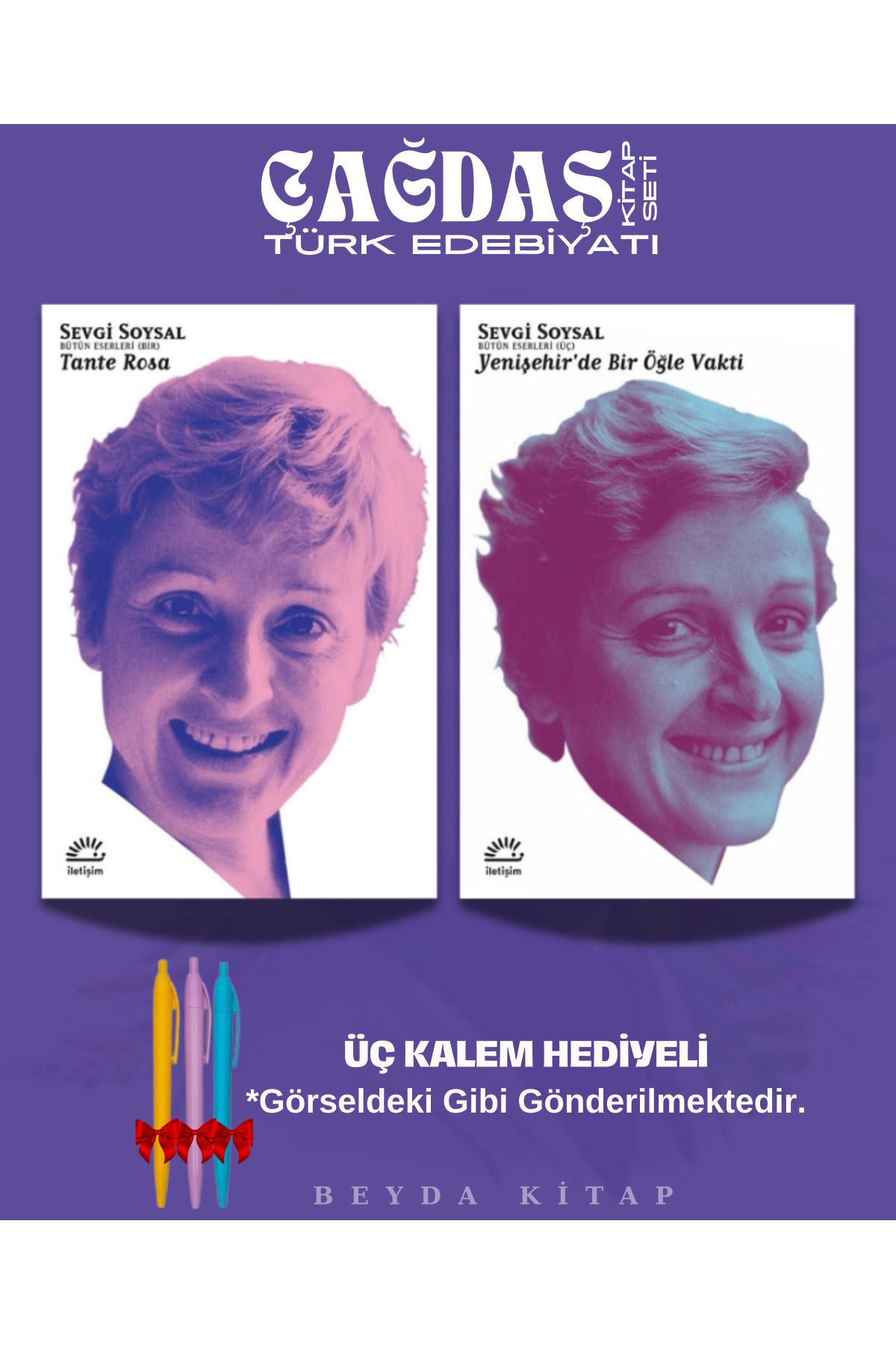İletişim Yayınları Tante Rosa - Yenişehir'de Bir Öğle Vakti - Sevgi Soysal - Kitap Seti - Kalem Hediyeli, SVGSYL