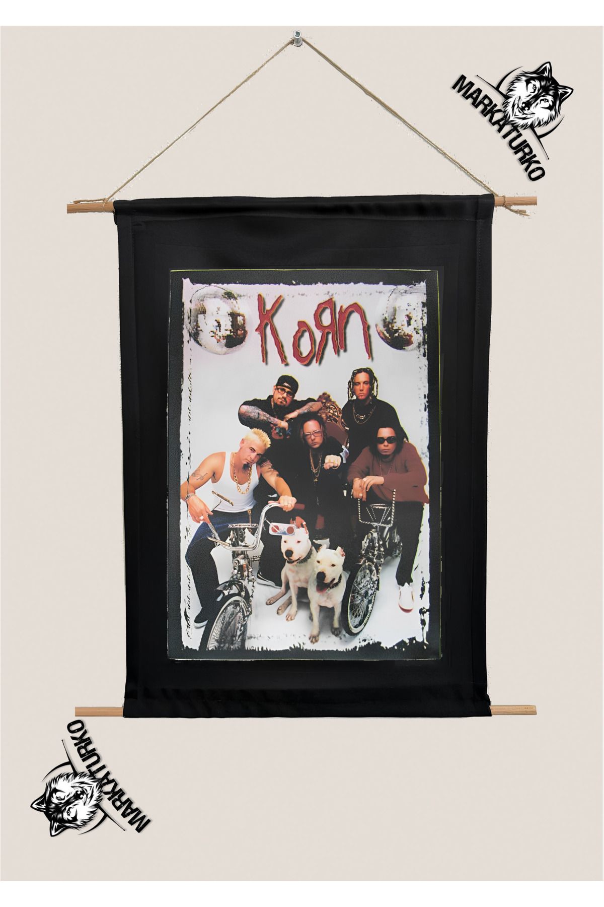 MarkaTurko KORN POSTER ÖZEL TASARIM SÜBLİMASYON BASKI TABLO 1976-10