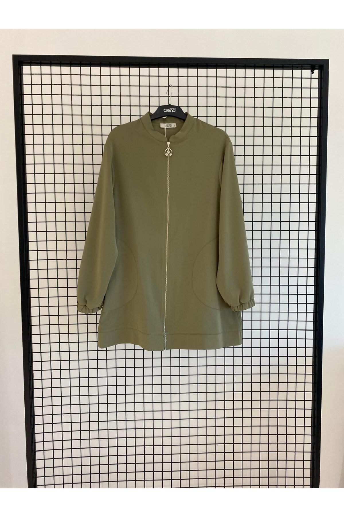 Armine Yeni Sezon MODAAYKA Sırtı Taşlı Tunik-Ceket Krep Kumaş 25DSB552