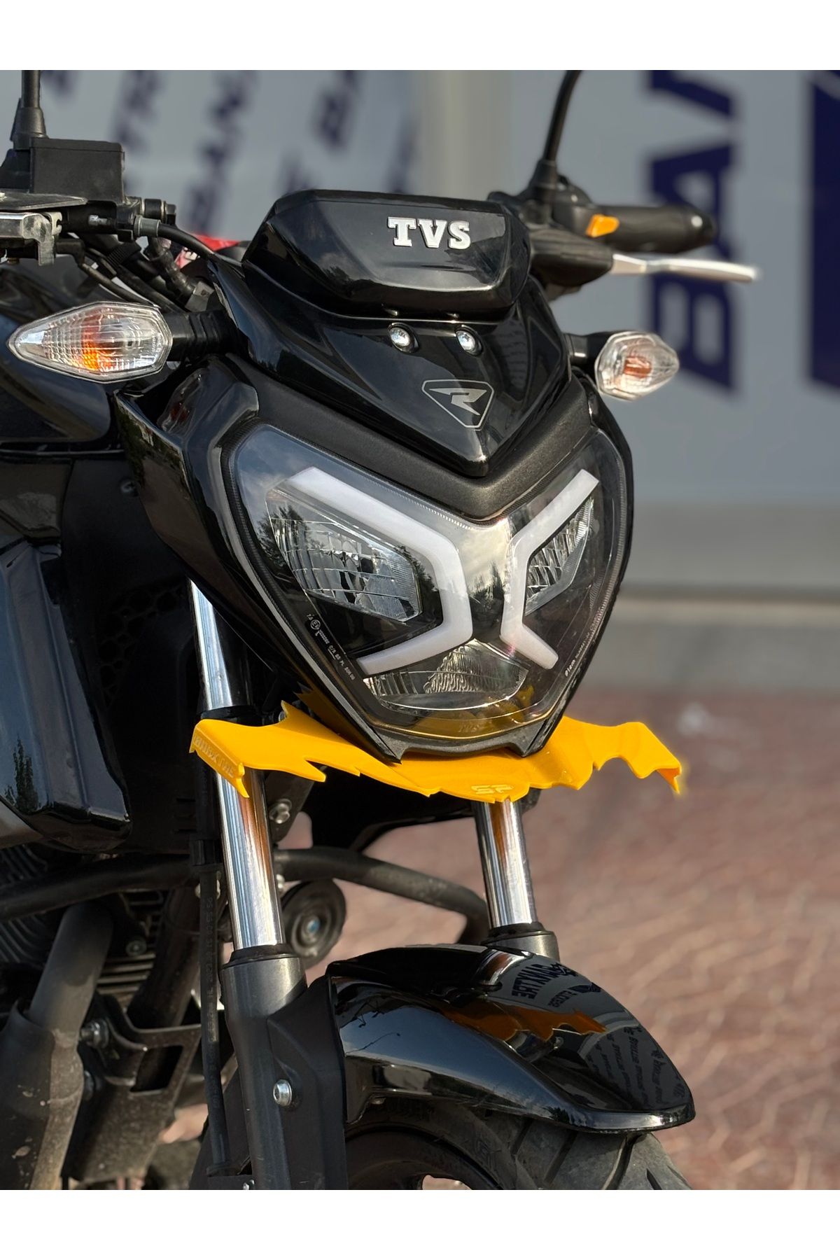TVS Raider Uyumlu Winglet-Gaga-Sakal (SARI)