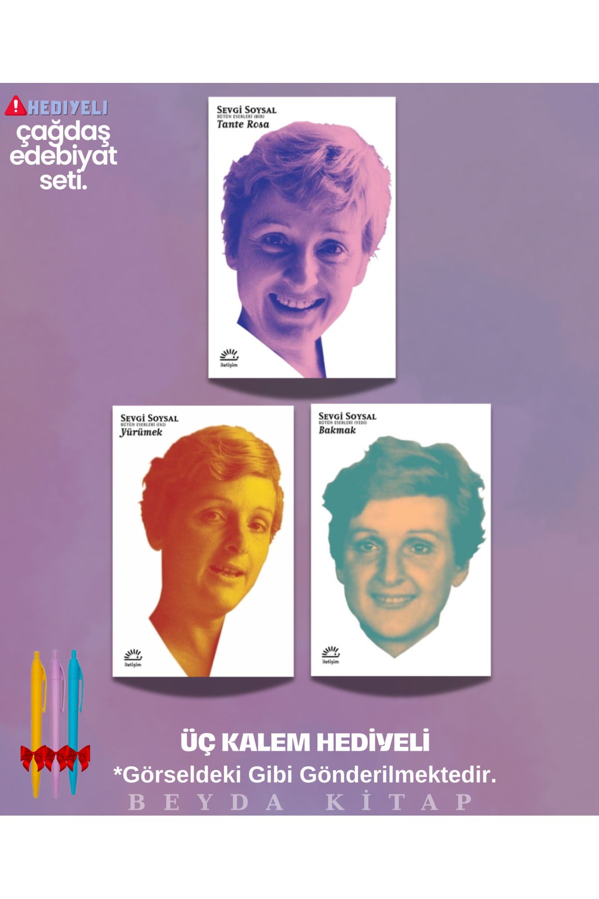 İletişim Yayınları Tante Rosa - Yürümek - Bakmak - Sevgi Soysal - Kitap Seti - Kalem Hediyeli, SVGSYL