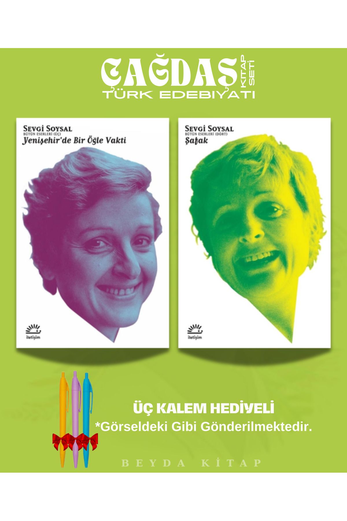 İletişim Yayınları Yenişehir'de Bir Öğle Vakti - Şafak - Sevgi Soysal - Kitap Seti - Kalem Hediyeli, SVGSYL