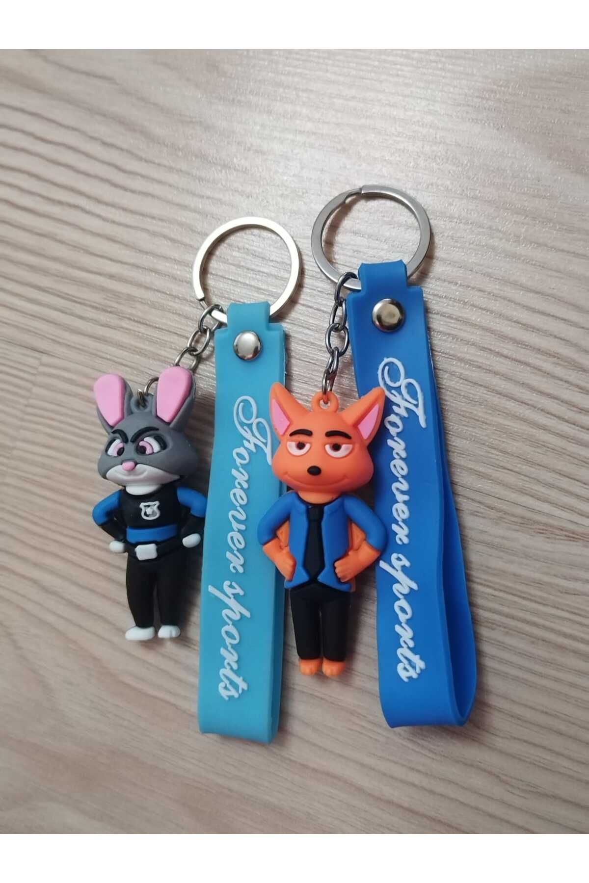 discountWORLD 2 li parlak silikon anahtarlık