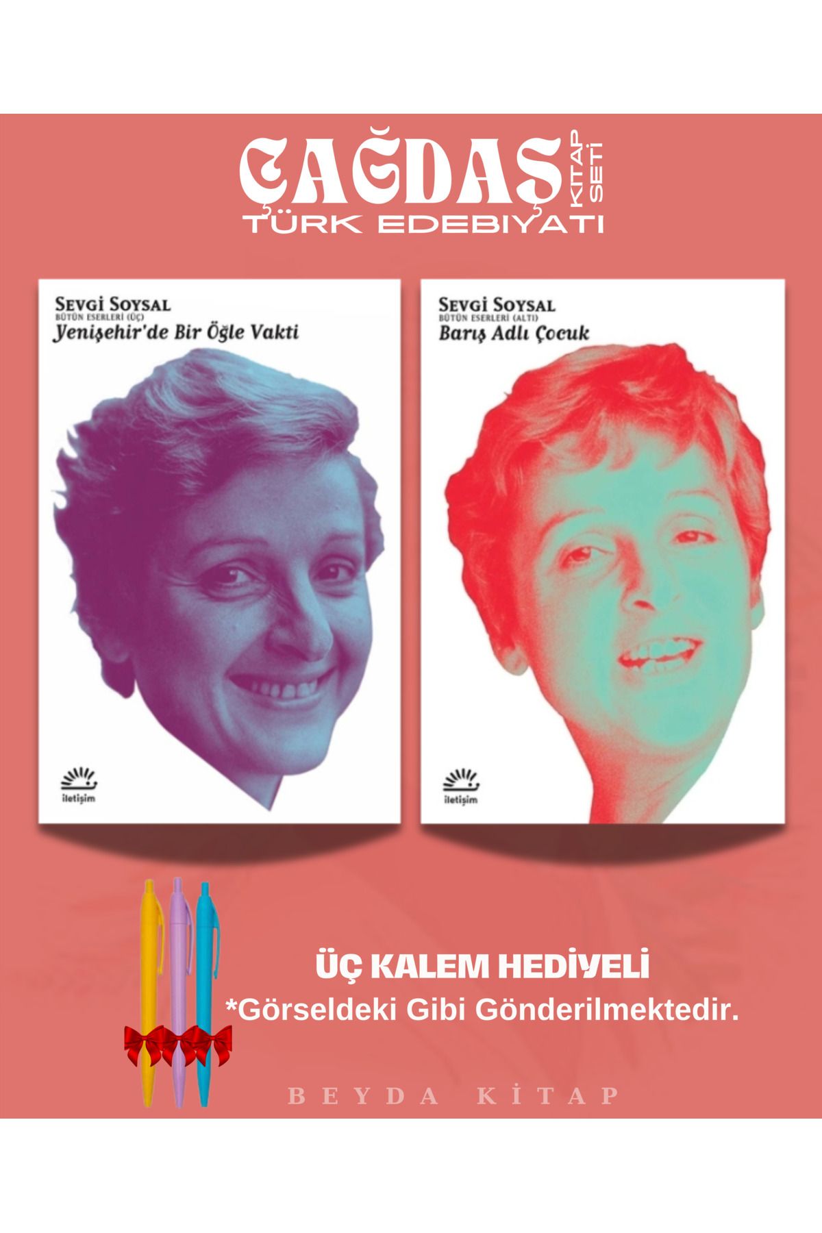 İletişim Yayınları Yenişehir'de Bir Öğle Vakti - Barış Adlı Çocuk - Sevgi Soysal - Kitap Seti - Kalem Hediyeli, SVGSYL