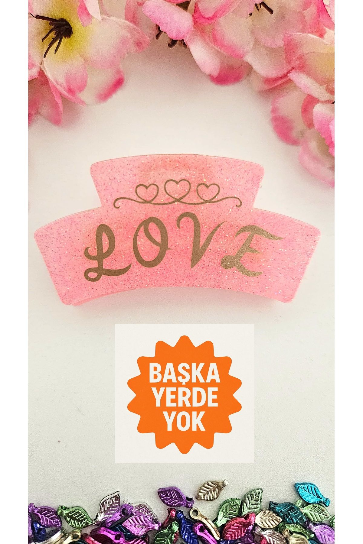 cityvision Karanlıkta Parlayan Fenomen Love Mandal Toka 7 cm