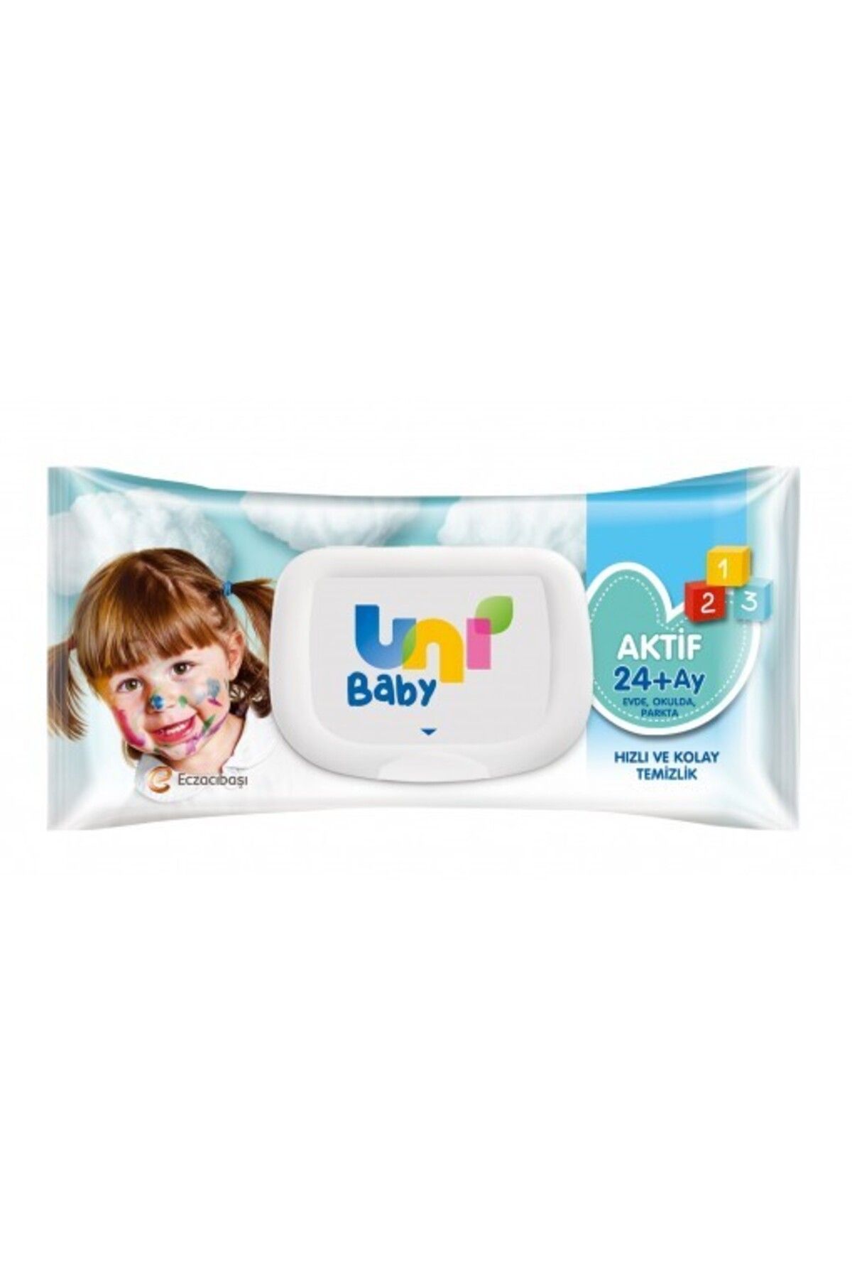 S PAZARIM Uni Baby Aktif Bebek Islak Mendil 24+ Ay 52 Adet