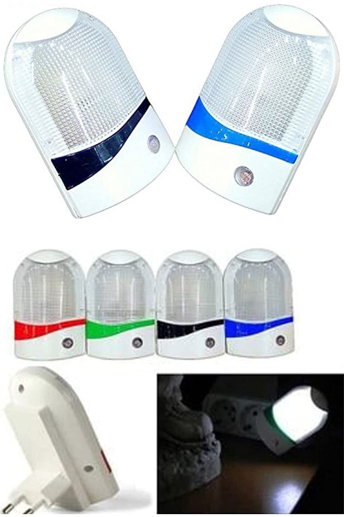 abnturk Otomatik Sensörlü Gece Lambası Led Enerji Tasarruflu 0.1 Watt Gece Lambası Yeşil Renk