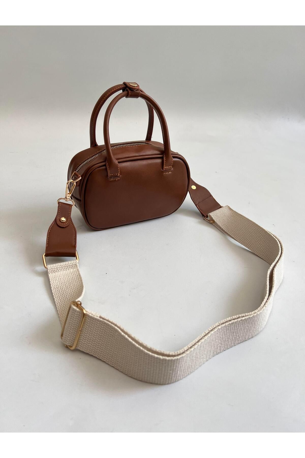 Mia Collection Saka Model El Ve Kadın Omuz Çantası Taba