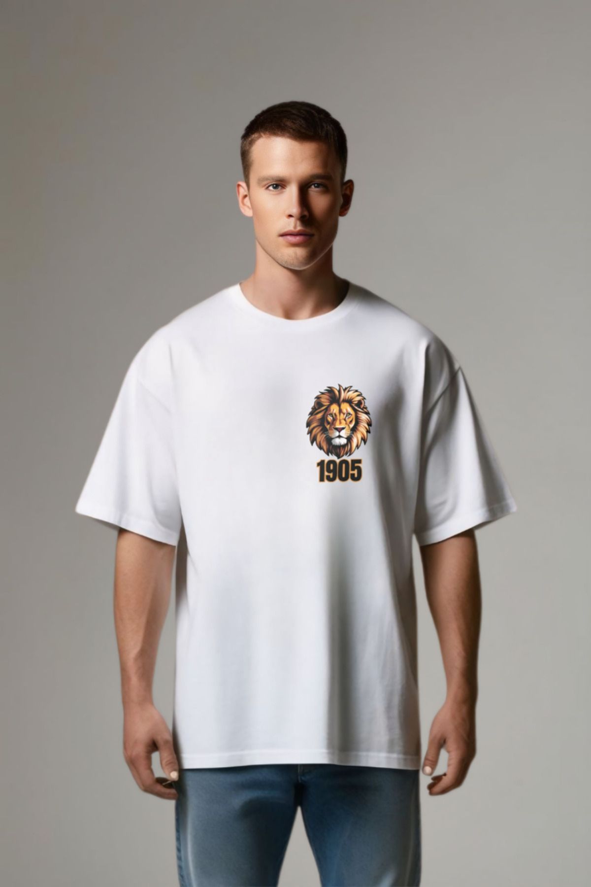 Butik GS 1905 Aslan Ruhu Oversize Pamuklu T-shirt