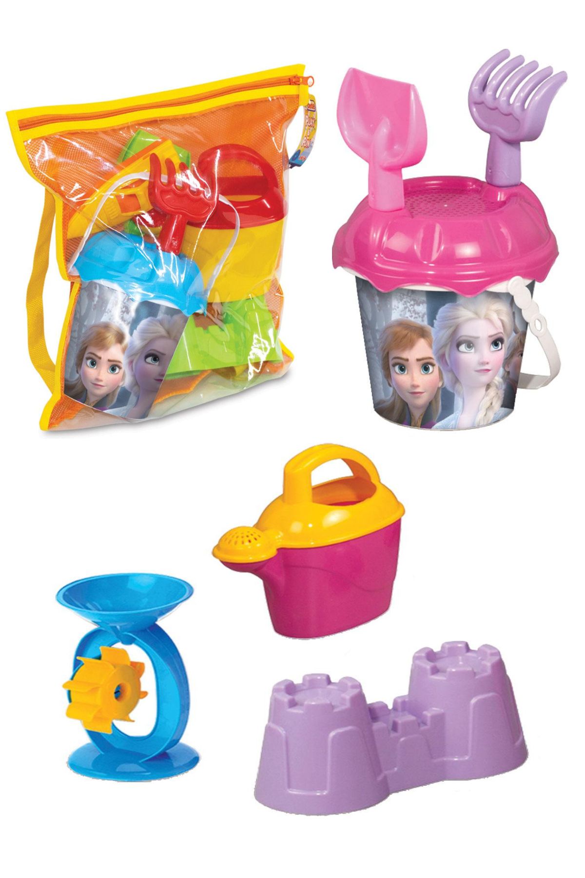 a v d a Frozen Plaj çantası sırt çantalı kova seti