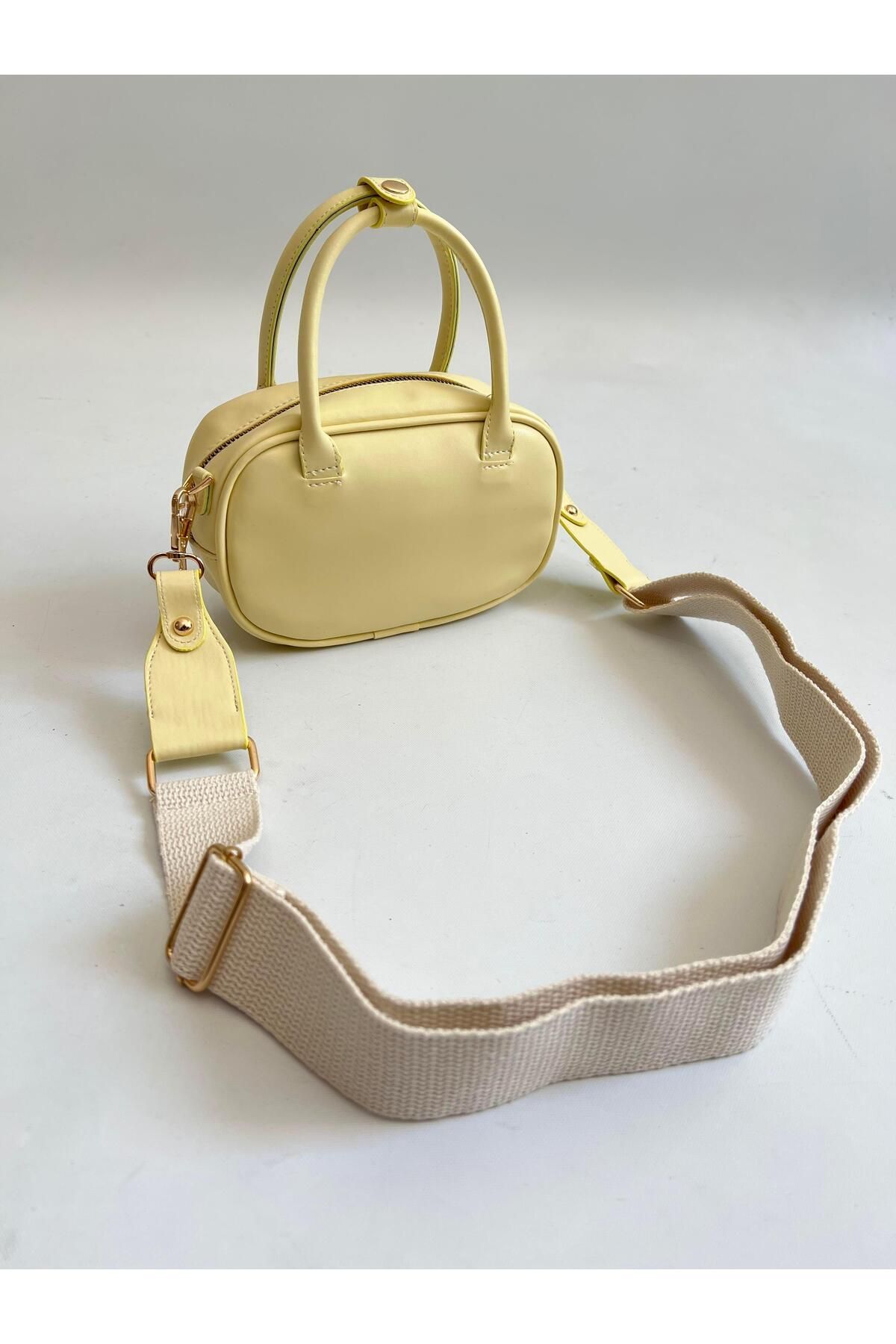 Mia Collection Saka Model El Ve Kadın Omuz Çantası Sarı