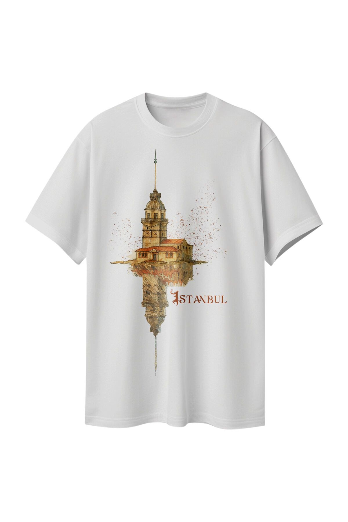 Lifeguard Büyük Beden Dijital Baskılı T-shirt