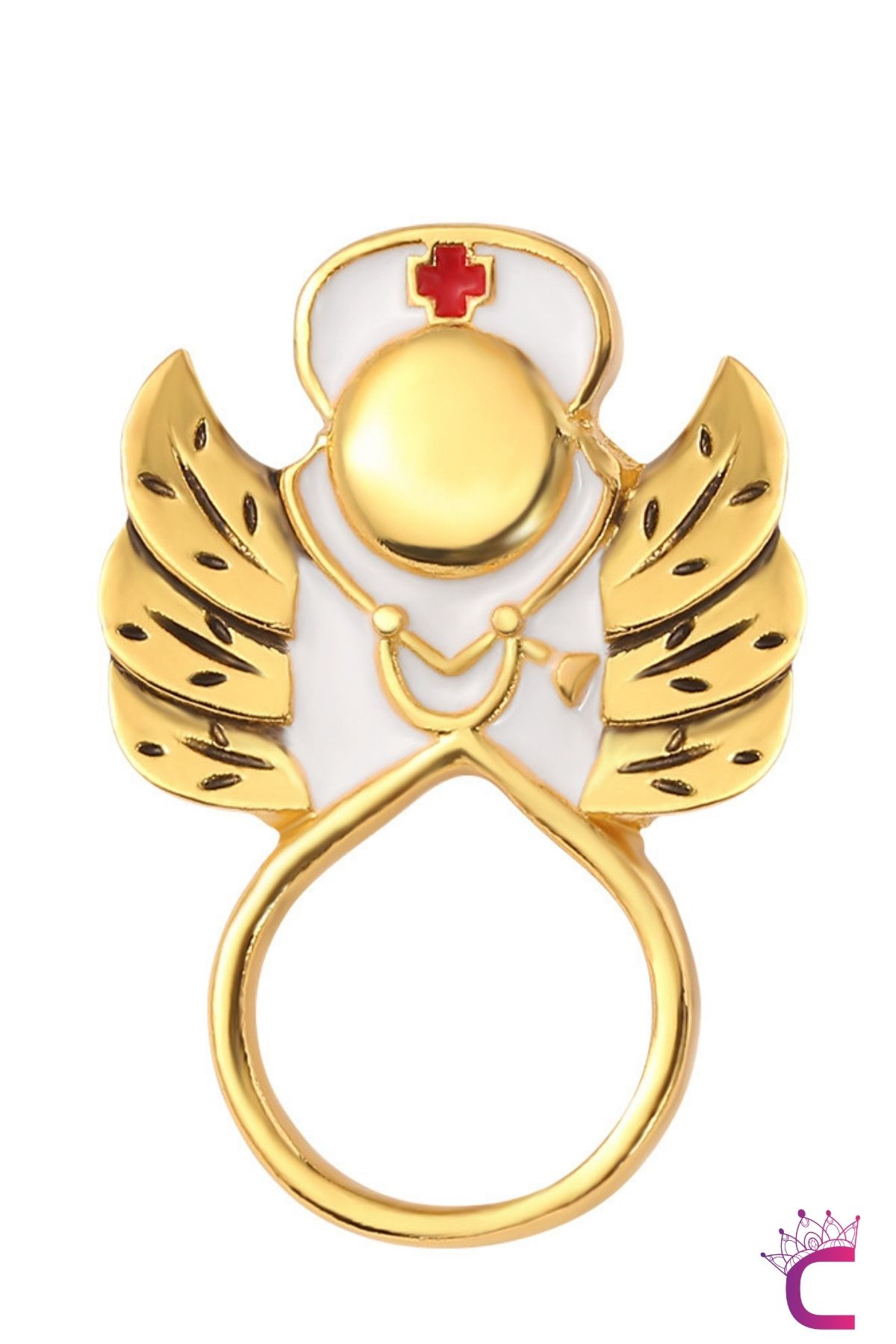 Cinderella Hemşire Sağlıkçı Doktor Pin Broş - Takı Aksesuar Charm Çanta Ceket Yaka İğnesi Rozeti Meslek Broşu