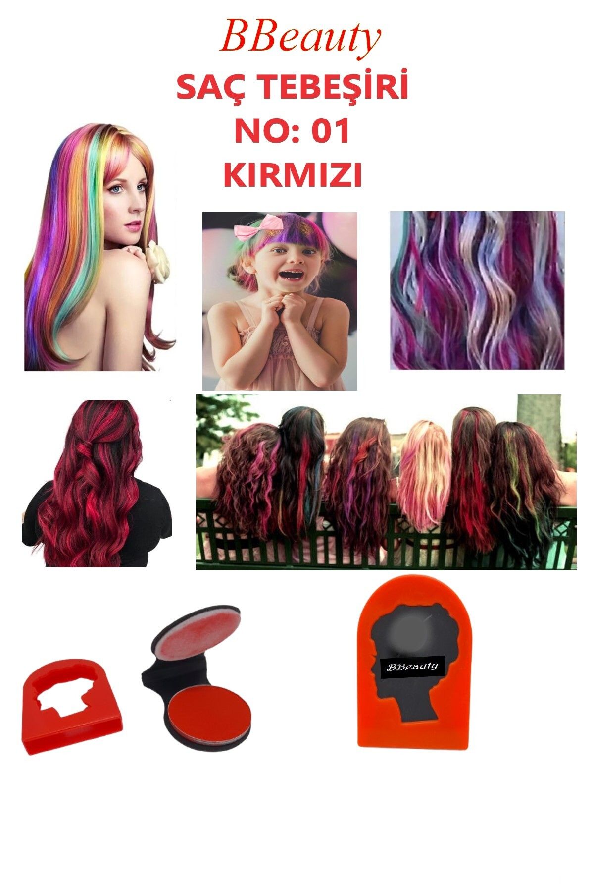 BBeauty Temporary Hair Chalk Geçici Saç Boyası Saç Tebeşiri