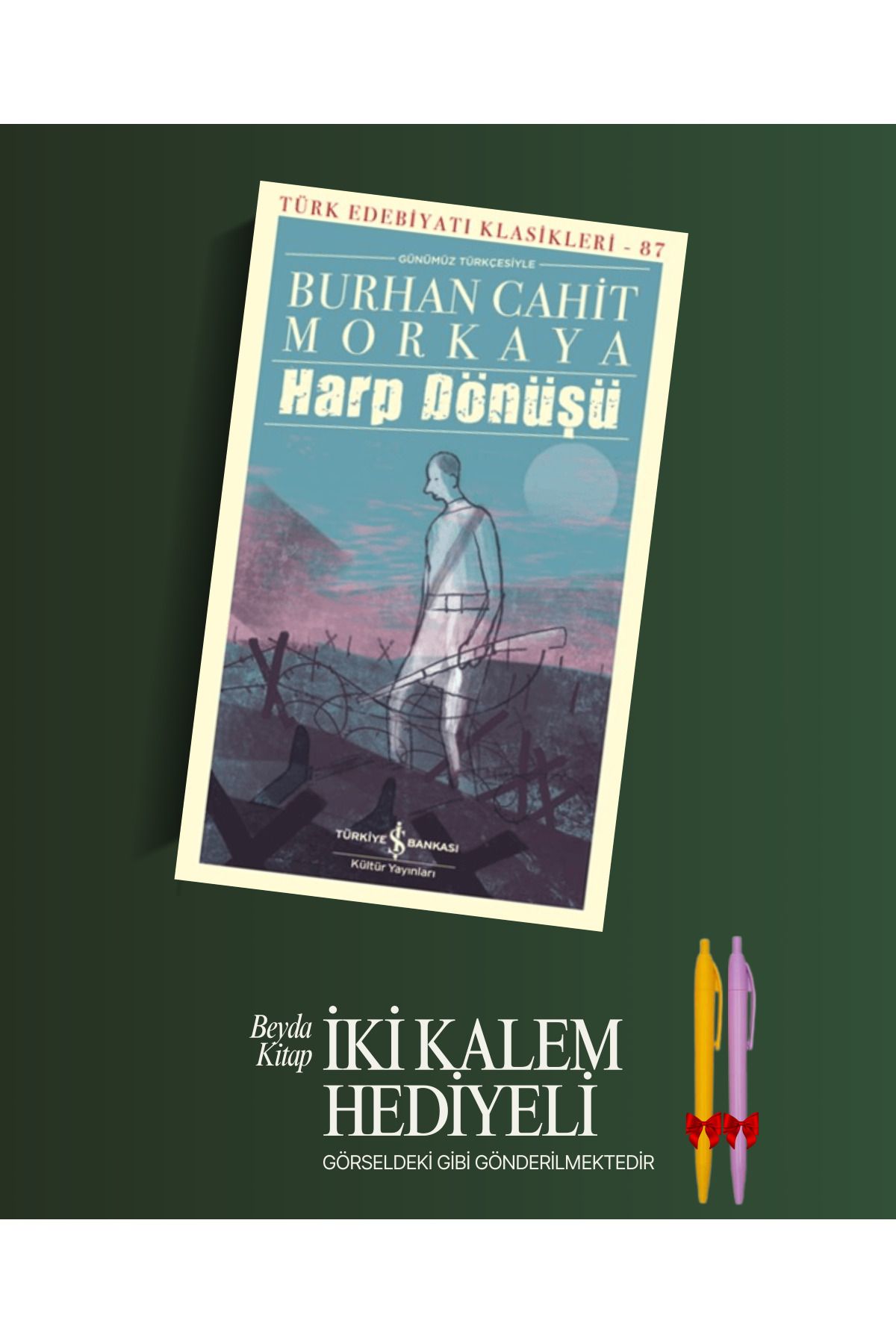 TÜRKİYE İŞ BANKASI KÜLTÜR YAYINLARI Harp Dönüşü - Burhan Cahit Morkaya - Kalem Hediyeli - İSTDKLS