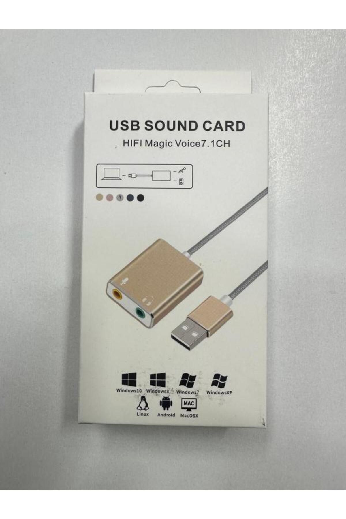 Leonpro Kablolu usb ses kartı hifi magic voice 7.1 ch