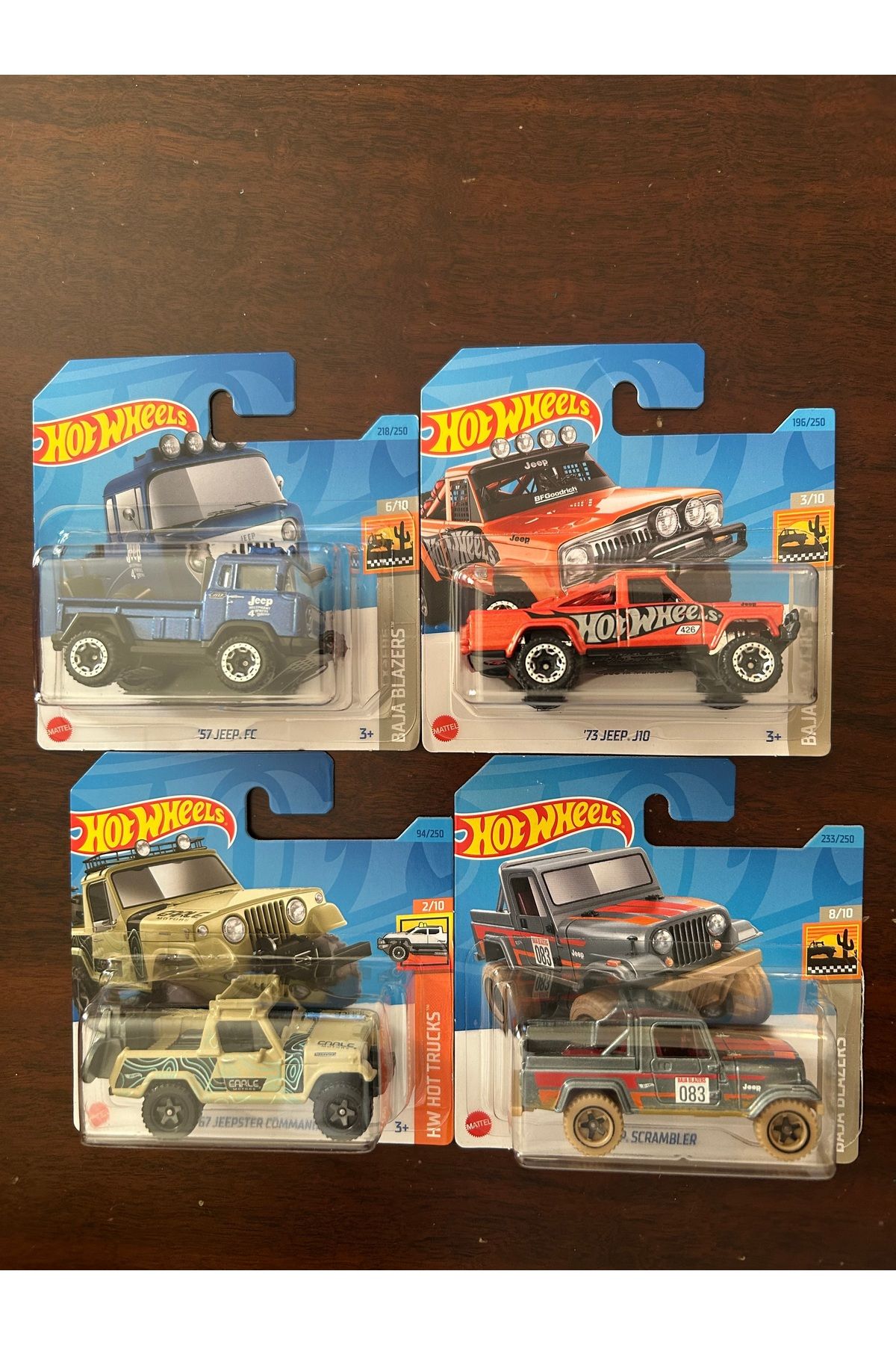 Hotwhells Hotwheels 4 lü jeep serisi