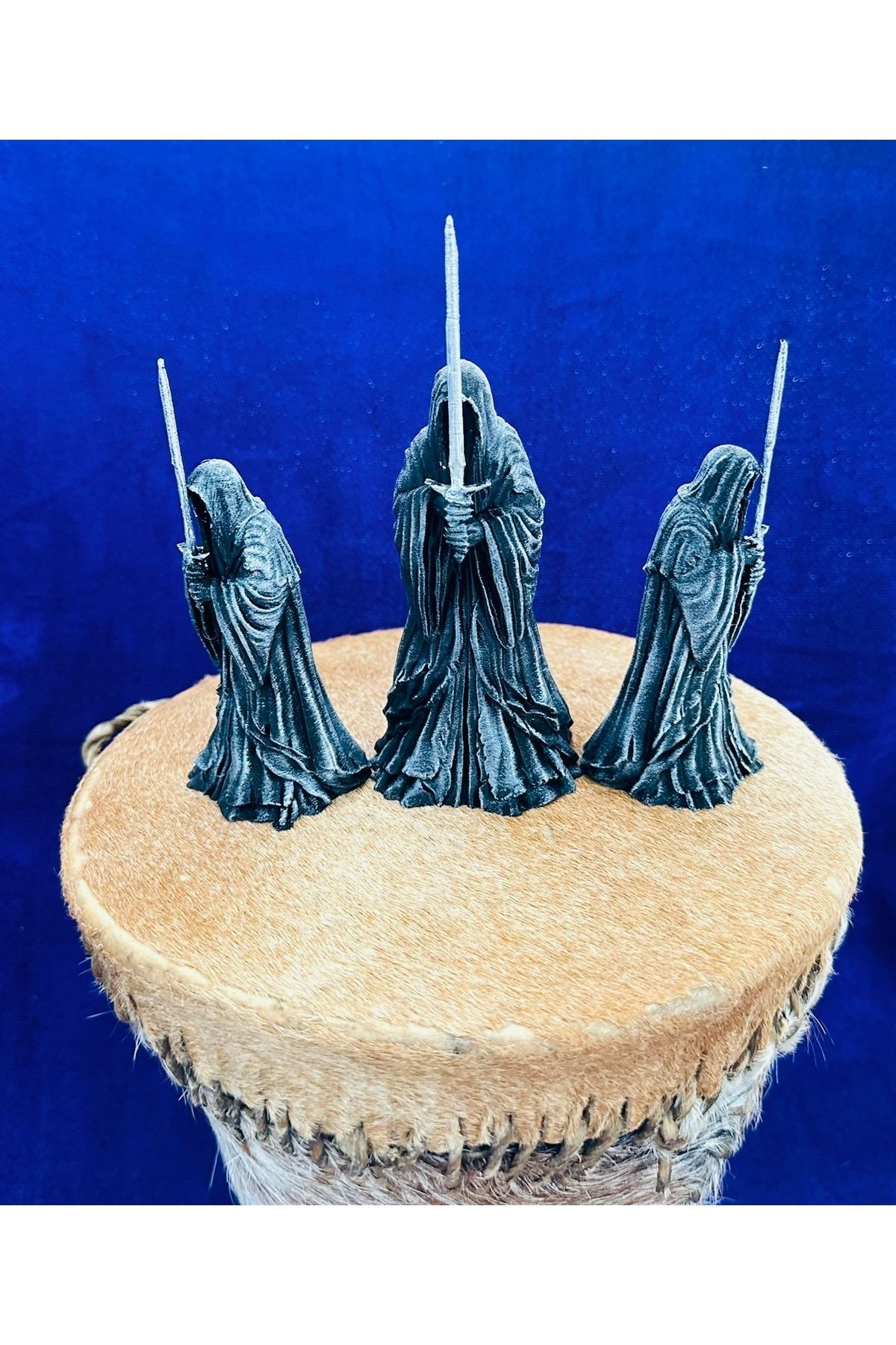 The Miamo 3’lü Siyah Büyücü Figürü – Nazgûl Tarzı 3D Baskı Dekoratif Koleksiyon Biblo Seti