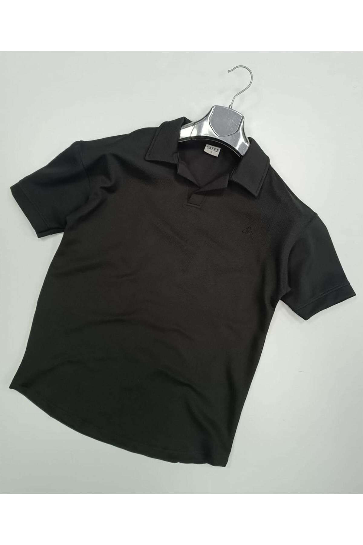 CLASSİCS MEN Cafes Slim Fit Erkek Kısa Kol Polo Yaka Tshirt - 7295