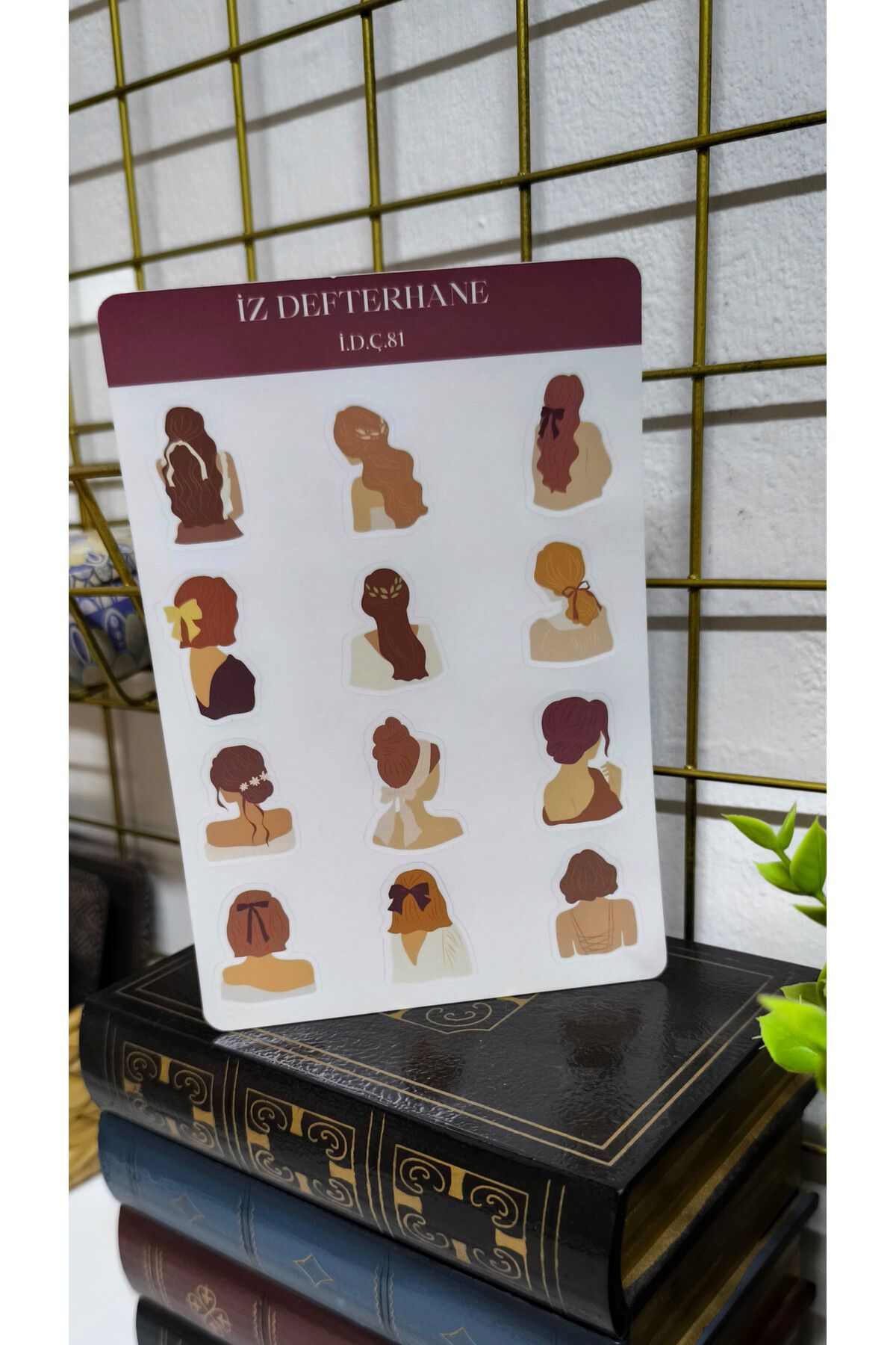 İZ DEFTERHANE Soft Kadınlar Çıkartma Sticker (Defter ajanda ve planlayıcılar için uygundur)
