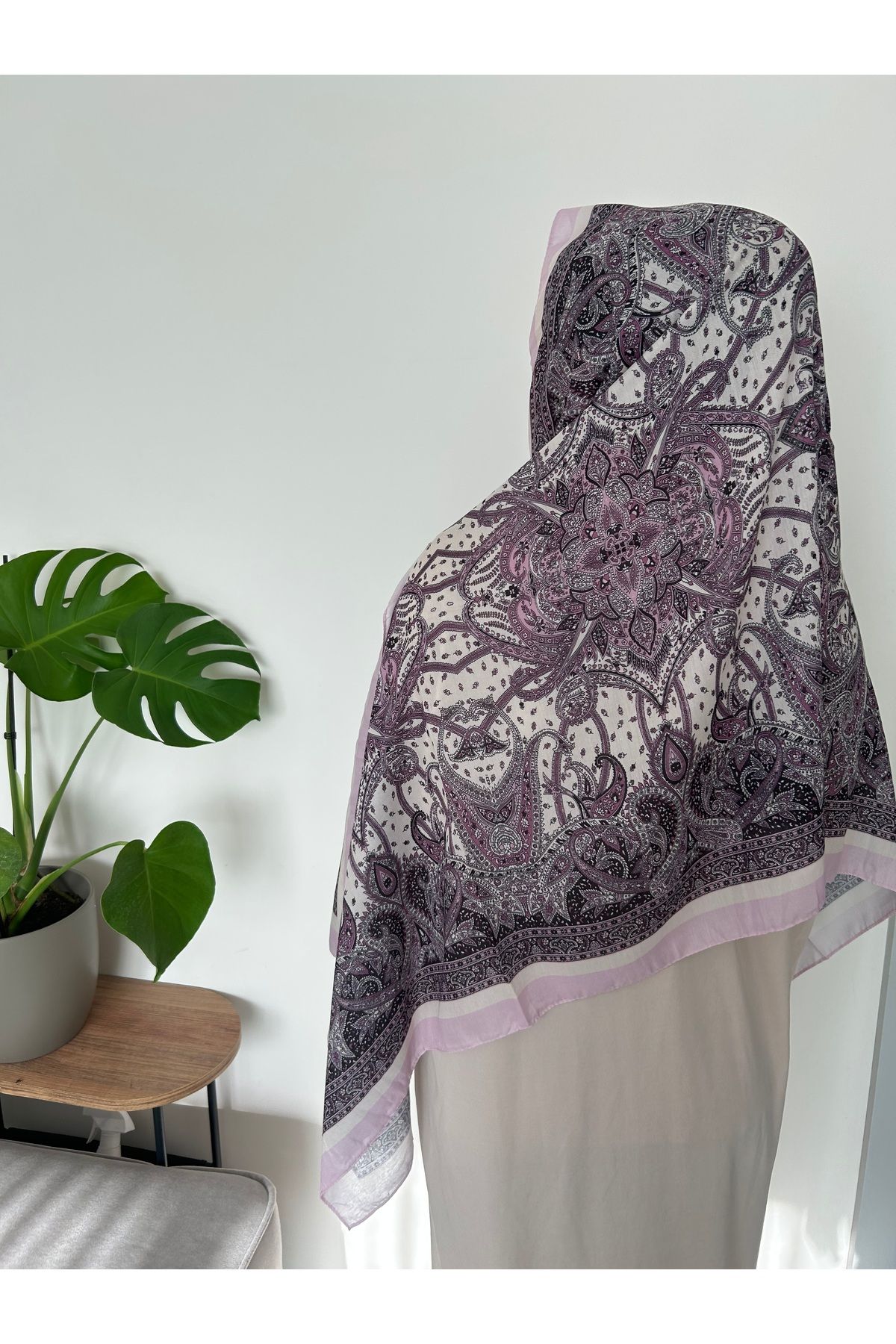Sümeyye çeyiz Etnik Retro Desen Soft Pamuklu Şal 180*85 cm