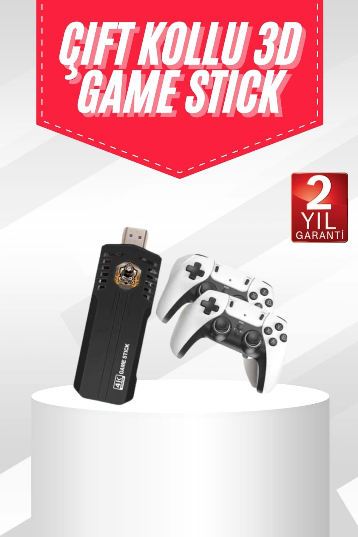 KeşifHOME 20.000 Oyunlu Kablosuz Çift Kol Retro Oyunlar Çift Kollu Game Stick