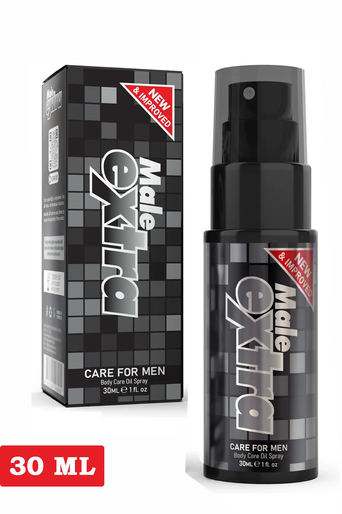 Male Extra Erkekler İçin Uzun Süren Deneyim Bakım Yağı 30 ml - Longtime Care Oil For Men Premium Sprey
