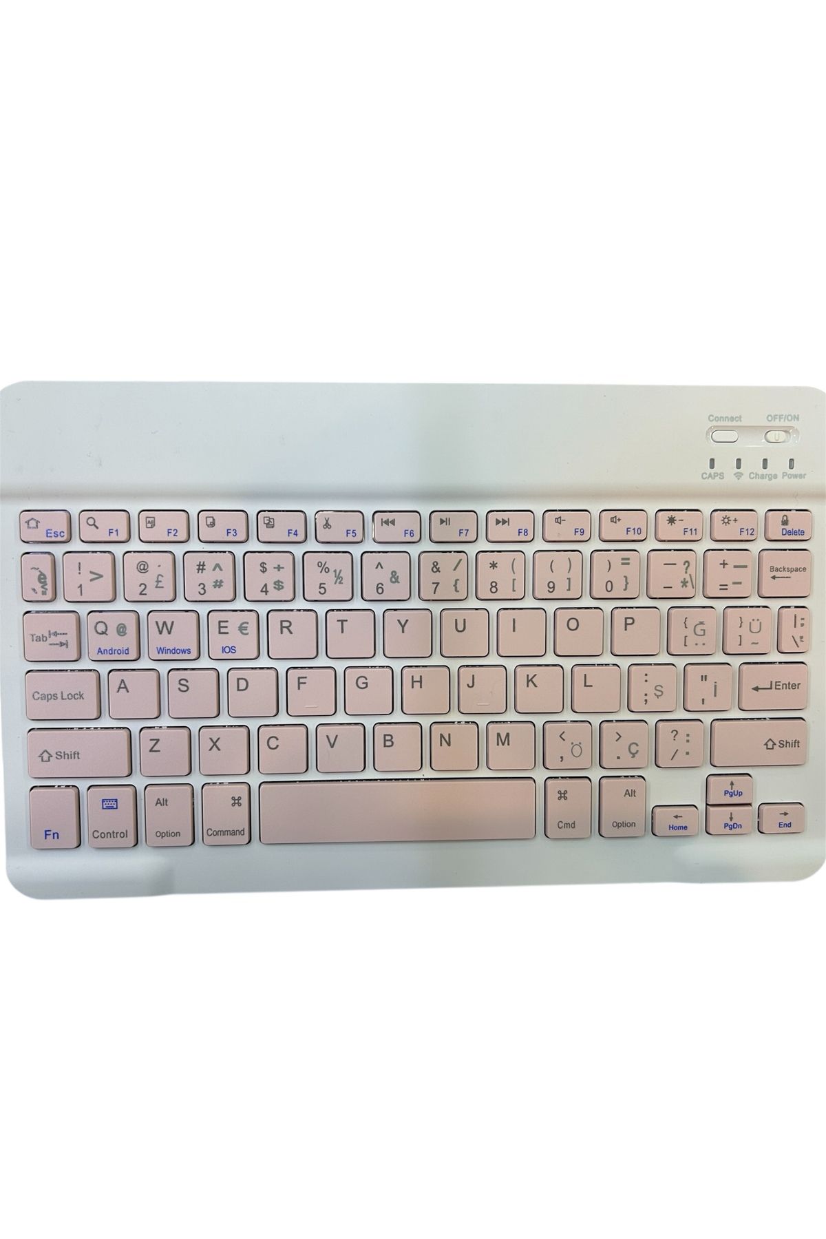 shop Renkli Kablosuz Klavye Mouse Seti Pembe
