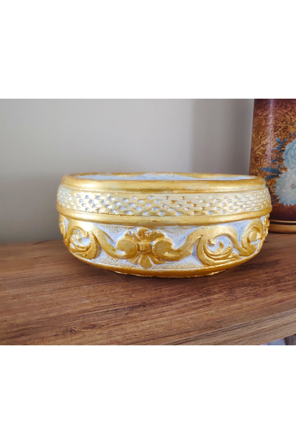 Gold Garden Beton saksı sukulent bonzai aranjman teraryum