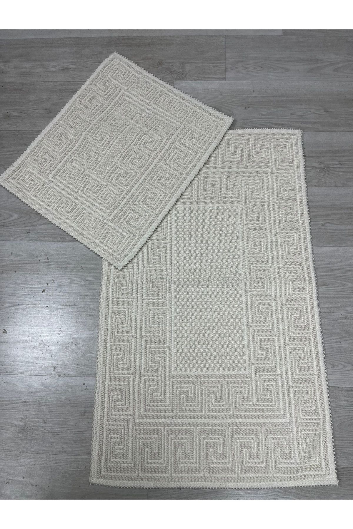 Çelsa Home Bukle 2'li Banyo Paspas Takımı Versaj Krem