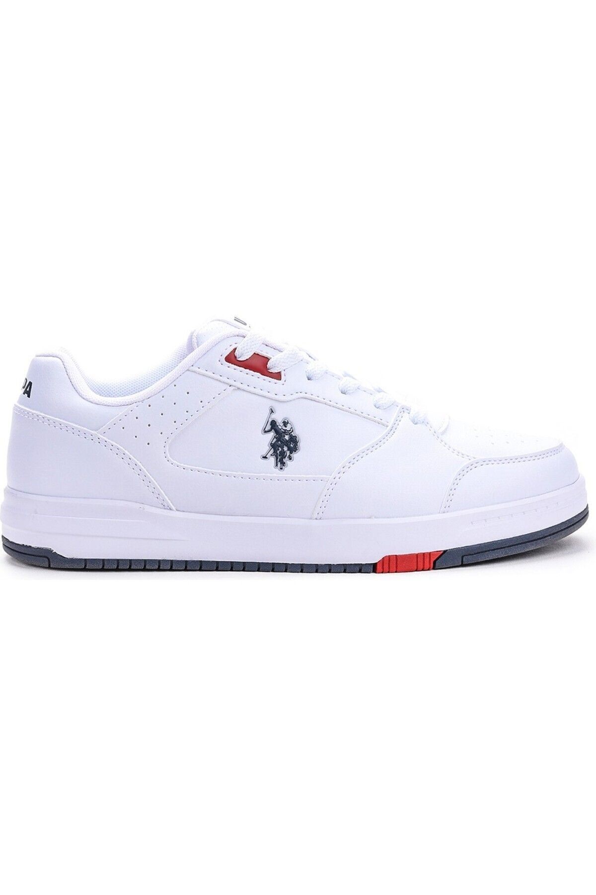 U.S. Polo Assn. Günlük Bağcıklı Sneaker Beyaz Kırmızı Ayakkabı